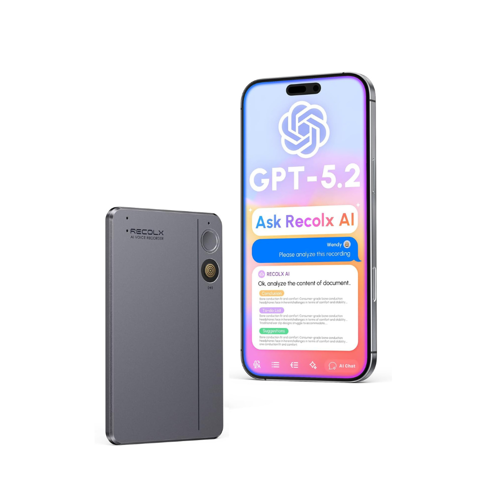 Recolx Tap™ AI Voice Recorder