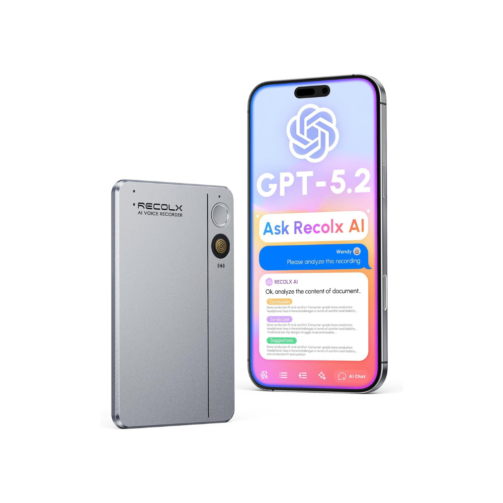Recolx Tap™ AI Voice Recorder & Al Annual Pro Plan