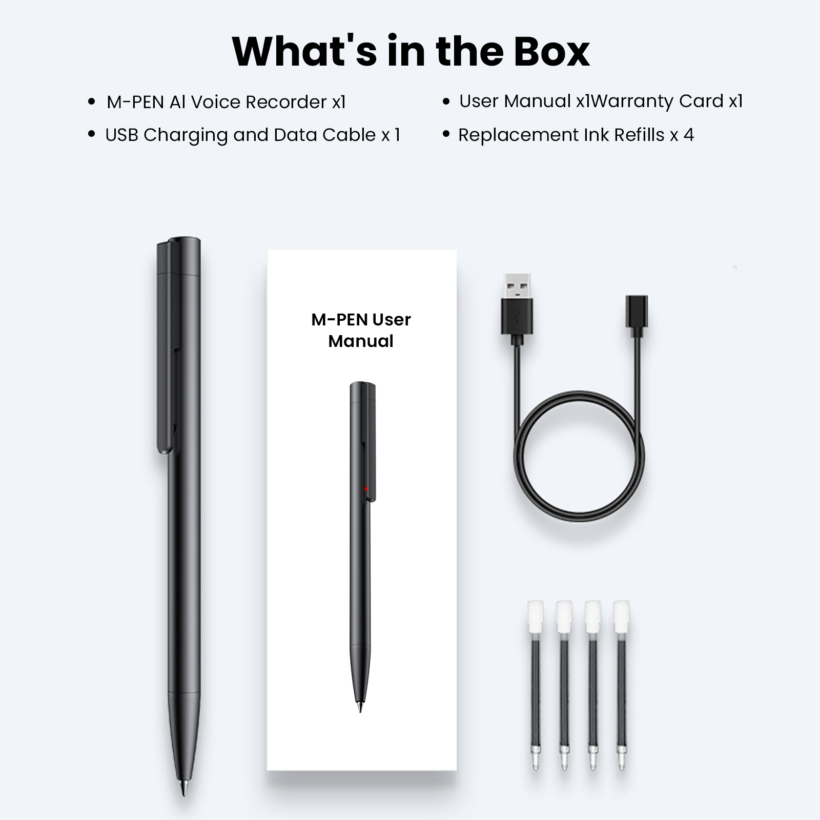 Recolx M-PEN AI Voice Recorder Pen