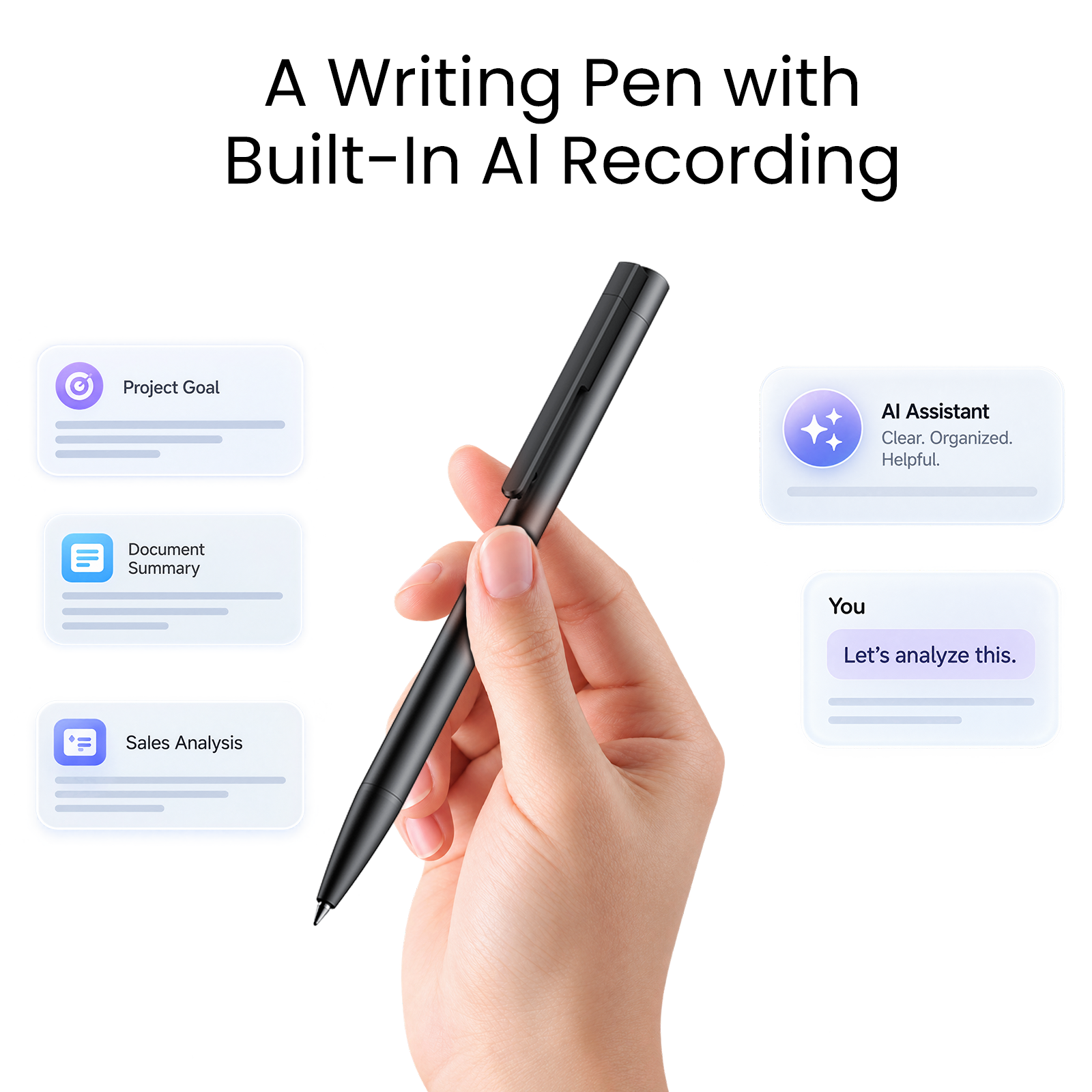 Recolx M-PEN AI Voice Recorder Pen